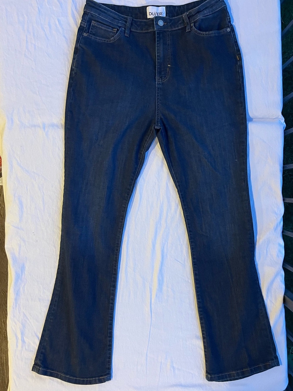 DU/ER Men's Dark Blue Bootcut Jeans